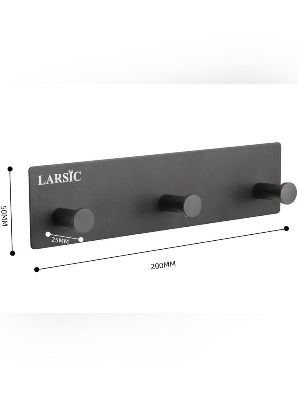 2 Pk Metal Hook Self Adhesive NEW! Larsic